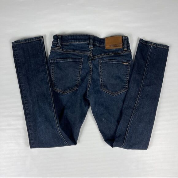 Volcom Jeans 2x4 Skinny Skater Medium Blue Wash Men's Size 28 Unisex - Picture 5 of 14